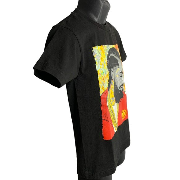 Nipsey Hussle Crewneck T Shirt S Black Graphic Short Sleeve Hip Hop Rapper NEW - Picture 5 of 6